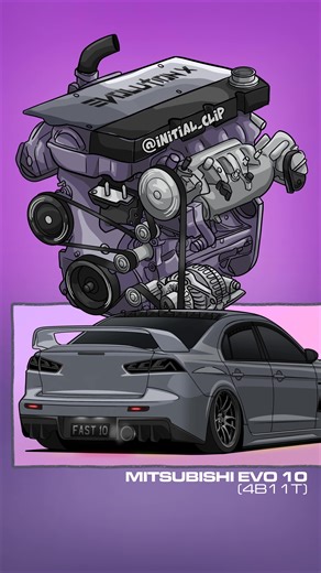 Engine Animation for Mitsubishi Evo X Performance Boost