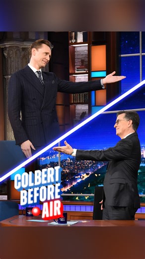 2.5M views · 100K reactions | Stephen recalls the time Tom Hiddleston met Evie… and things got a little thorny. #Colbert #ColbertBeforeAir #TomHiddleston | The Late Show with Stephen Colbert | Facebook