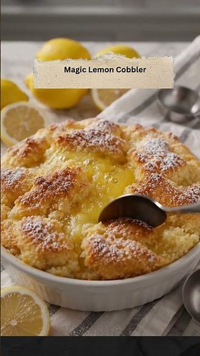 Magic Lemon Cobbler 🍋