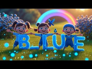 Blue Blue Everywhere 💙 | Color Poem & Nursery Rhyme for Kids