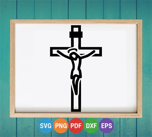 Jesus and Cross SVG | Christian Faith Design Digital Download