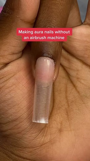 DIY Airbrush Aura Nails Without Machine