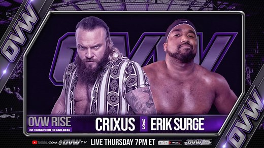 Last night we saw CRIXUS return to action for OVW RISE and “The Scottish War Machine”….well he hasn’t changed much! Catch the replay now on our YouTube Channel at the link below or viaFITEE! https://www.youtube.com/live/i9AKJQXdAdA?si=oM4sjA6ItbZiGedJ | OVW Wrestling
