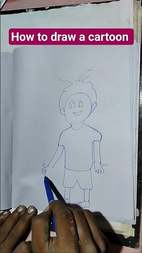 How to draw a cartoon character easy step by step #cartoon #drawing #art #artwork