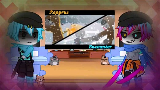 Sans AUS react to Dusttrust Papyrus Encounter [Read Desc]