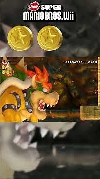 World 8-Bowser's Castle ALL STAR COINS 🪙🪙🪙 New Super Mario Bros Wii #shorts