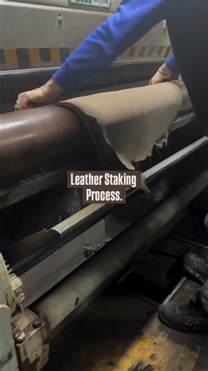 Leather Staking Process | Factory Process