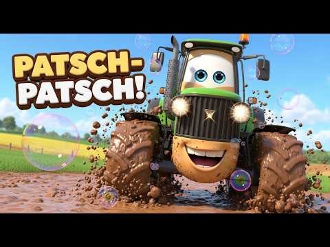 El Tractor Divertido en el Lodo de Burbujas - Canciones Infantiles y Rimas para Niños y Bebés Granja