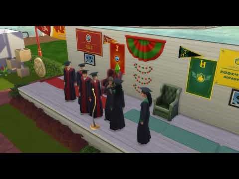 GRADUATION MOD CEREMONY TIME!! PARTY TIME! SIMS4
