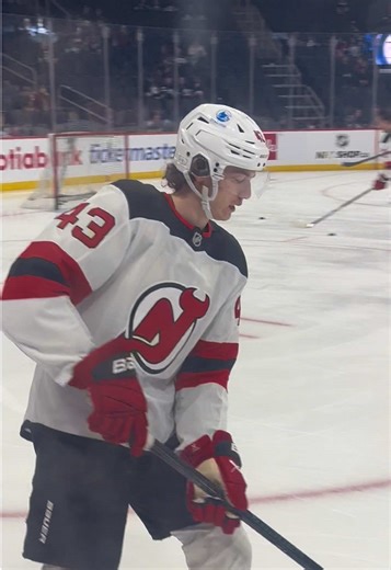 First devs warmup experience - 10/10 would recommend~ #NHL #hockey #hockeytiktoks #newjerseydevils