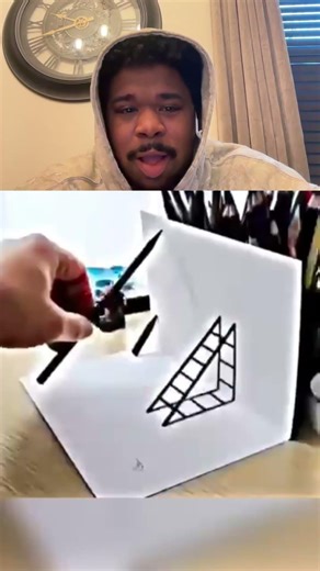 Drawing a Triangle Illusion