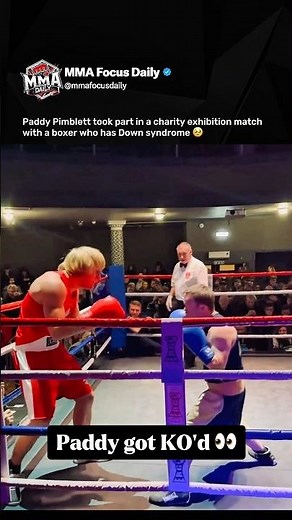 Paddy Pimblett put on a charity exhibition match with a boxer who has Down syndrome 👏