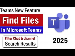 New Microsoft Teams Feature 2025 | How To Find files in Microsoft Teams | How To Search in Teams