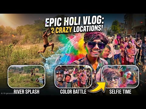 HOLI SPECIAL: Water Splashes, Color Battles & Non-Stop Fun! 💦🎨 ​#HoliSpecial #HoliVlog #devgadhbaria