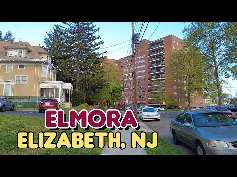 Walking tour in Elmora neighborhood in Elizabeth, New Jersey, USA