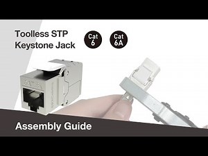 Installing STP Cat6A RJ45 Keystone Jack Easily by CRXCabling’s Guide