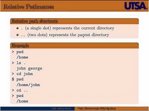 Basic Unix Commands - File Sytems