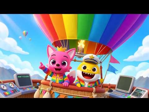 Baby Shark & Pinkfong Sky Adventure! 🎈🦈 Hot Air Balloon Trip | Funny Pinkfong Animation