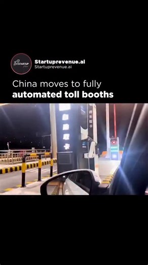 Startup Revenue I Artificial Intelligence (AI) I Business on Instagram: "Across China, highways are quietly transforming. New automated toll booths now scan vehicles using smart cameras and sensor arrays so fast that cars no longer need to slow down, let alone stop. Traffic moves like a continuous stream, smooth, uninterrupted, efficient. Each vehicle is identified in seconds. Payments are processed digitally. Manual checks fade into the background. What once caused congestion is now handled by 