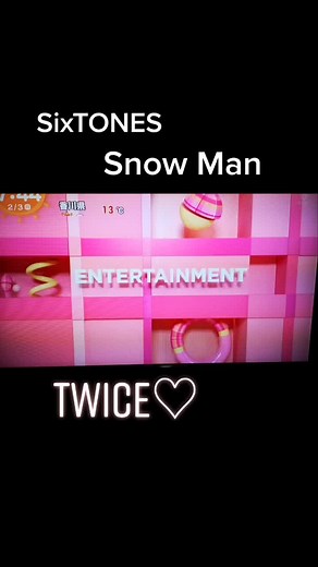 娘が羨ましがっていた…♡TWICEのお渡し会💗💗💗ハイタッチ会また当たるといいね👍#めざましテレビ#スノーマン#snowman#sixtones#お渡し会#イベント中止#news