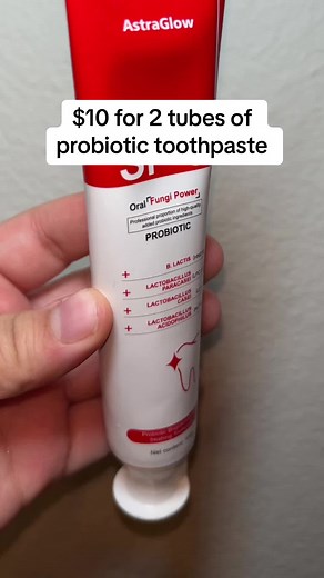 I love this probiotic toothpaste! Definitely the BEST toothpaste i have ever tried and used and I absolutely love using it! Such great quality and ingredients at an amazing price! #toothpaste #probiotictoothpaste #rushready #tiktokmademebuyit #shopicons #tiktokcreatorsearchinsightsincentive #toothpasterecommendations #goodtoothpaste