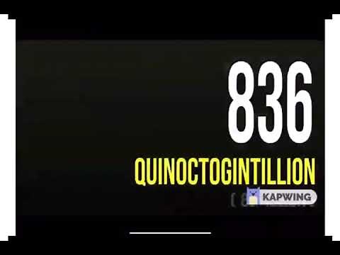 Numbers 1 to 1 millinillion 2048x speed to 16384x speed