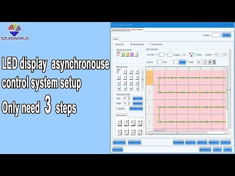 Asynchronous control system LED display setup, Newest Video tutorial - 3 steps to know Novastar set