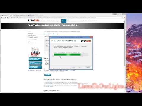 How-To Install PERL onto a Windows PC