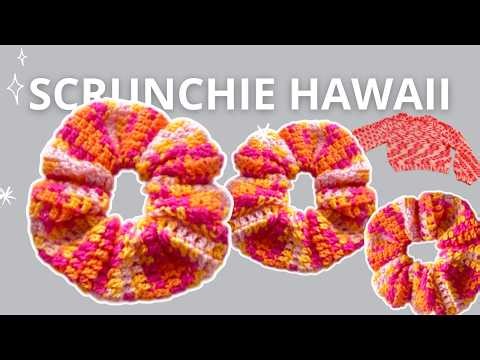 Coletero Simple a Crochet Scrunchie Muy Fácil - paso a paso