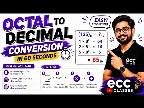 Octal to Decimal Conversion in Easy Steps | Number System