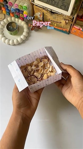 Try it 🤩easy paper storage box 📦in a minute ✨ #diy #gift #fypシ #craft #shorts