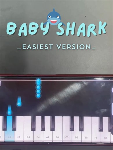 Baby Shark Easy Piano Tiles Tutorial
