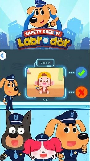 Sheriff Labrador Safety Quiz #34 - Sheriff Labrador Useful Cartoon