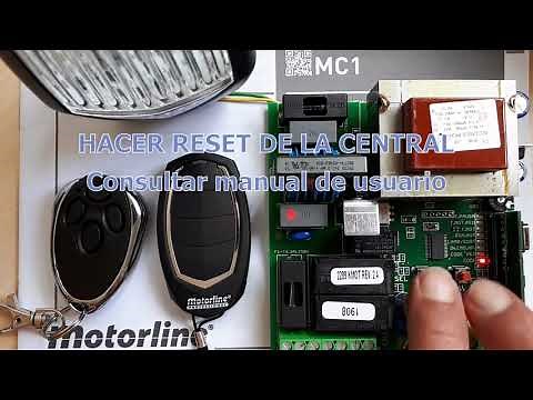 ✔️ PROGRAMAR MANDOS DE GARAJE DE DISTINTOS FABRICANTES EN MOTORES MOTORLINE PROFESSIONAL