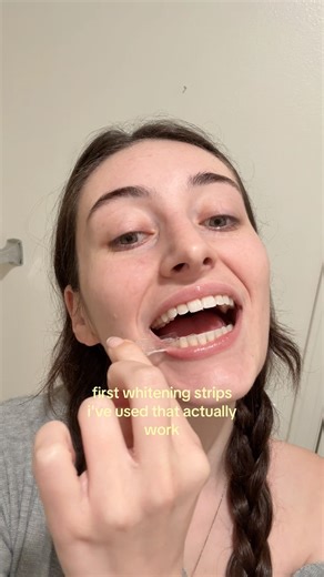 swear by these #whiteningstrips #teethwhitening #yellowteeth #whiteteeth #glowup #teeth #girl
