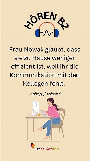 #23 B2 Hören üben | Practice Listening Skills in German B2 | Learn German | Goethe Zertifikat B2
