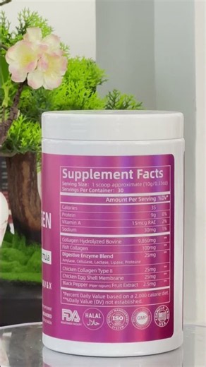 One daily scoop. Five collagen types. Complete beauty and wellness support.