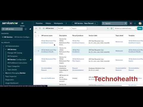 How to create HR service in ServiceNow