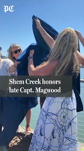 36K views · 702 reactions | The likeness of Captain Wayne Magwood, cast in bronze and standing tall, has returned to the waters where he spent most of his days. A crowd gathered on the Shem Creek bridge last week to honor the late shrimper. Learn more about the statue here: trib.al/9FPpvm3 (️ by Grace Beahm Alford / The Post and Courier) | The Post and Courier | Facebook