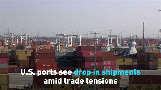 U.S. ports see drop in shipments amid trade tensions