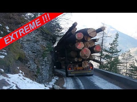 THE FILM "EXTREME DESCENT ⚠️ VOLVO FH12 on the white ice at the Col de la Coche 2372 m