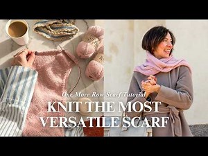 How To Knit A Scarf You Can Style 3 Ways | Tutorial + Techniques