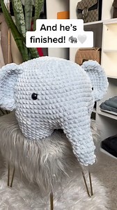 Crochet a jumbo elephant with me 🐘🤍 #crochet #elephant #elephants #plushie #elephantlover #makewithme #plushtoys #cutegiftideas #crochetelephant #Chonky #fyp #diy #handmade #handcrafted #animals #amigurumi #crochetpattern #amigurumitoy #crochetaddict #crochetlove #reels #reelsfb | Crochet World