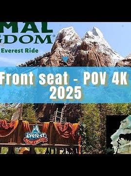 POV Disneyworld Animal Kingdom: Expedition Everest Yeti Ride 2025 🎢