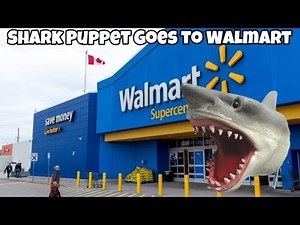 Shark Puppet Goes To Walmart!