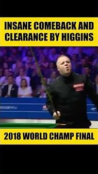 INSANE Comeback & Clearance 😱🔥 | Higgins vs Williams | World Championship Final 2018