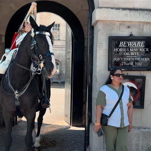 Intense moment! King’s Guard lets out a big shout after a tourist breaks the rules — serious trouble follows. 😳💂‍♂️ #horseguardsparade #kingsguard #buckinghampalace #horsevideo #lifeguards #animals #viralpost | Kings And Guards
