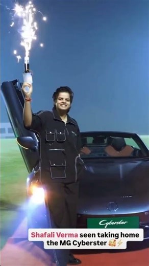 ✨❤ Shafali Verma New Sports Car MG | Crazy Cars Vibe Shorts | New Car 2026 Trending | Car Lovers ❤✨