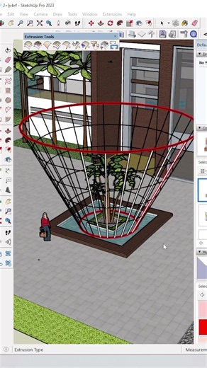Create a Curved Structural Frame using Extrusion Tool
