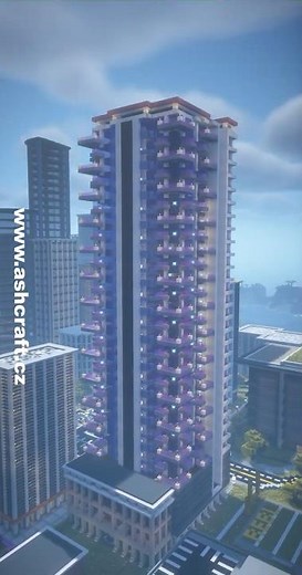 Minecraft Skyscraper build timelapse #minecraftbuild